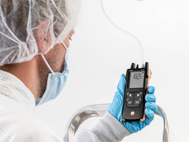 Testo 512-1 - Diferenčný tlakomer s pripojením 0–200 hPa